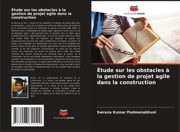 Swrana Kumar Padmanabhuni | ÉTude Sur Les Obstacles à La Gestion De Projet...-image