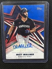 Matt Wallner 2026 Topps Series 1 Baseball Stars Blue Auto Twins #BSA-MW 137/150