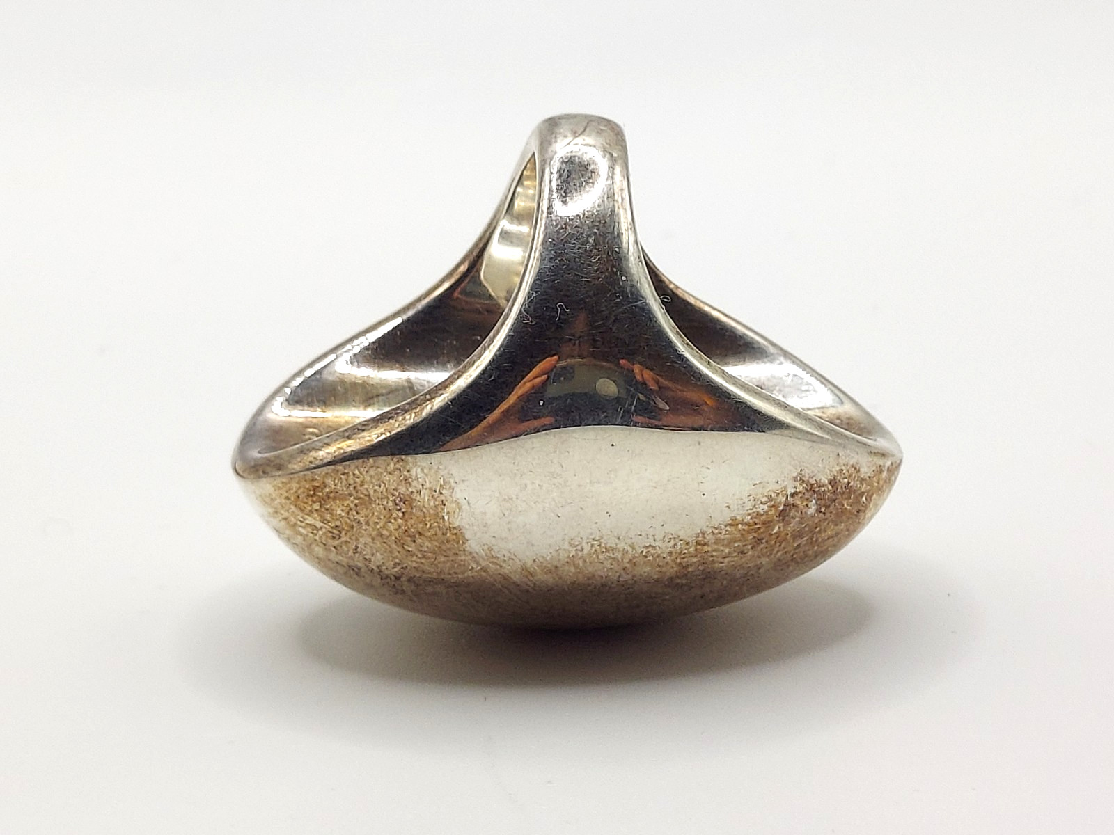 Massive VTG Solid 999 Silver Mexico Ring Artisan … - image 7