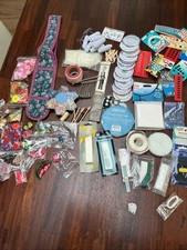 Job Lot Sewing Crafting  Buttons Tapes Fastenings Wax Elastic Hook& Eye Retro
