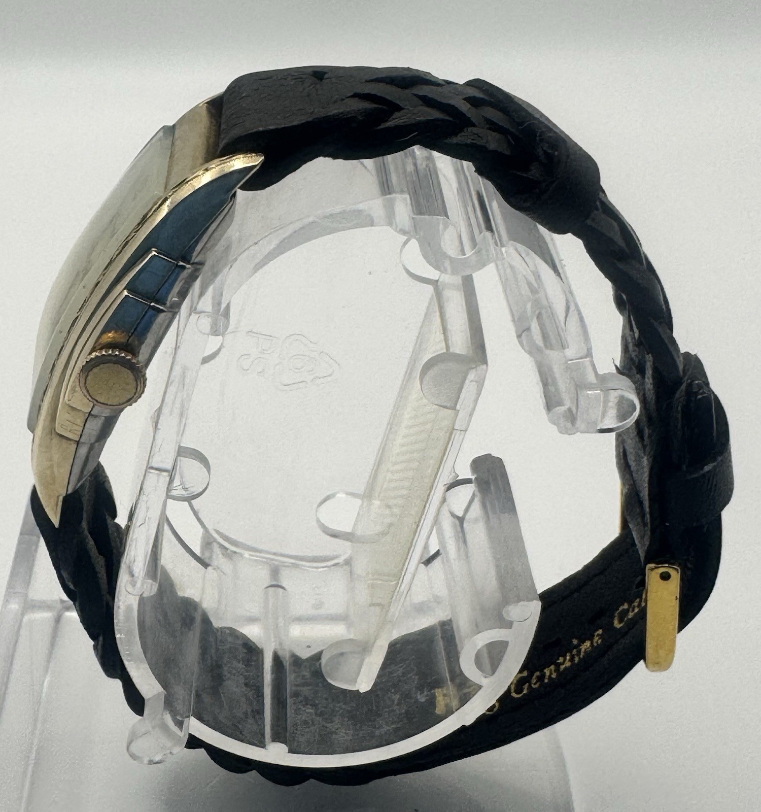 Art Deco Bulova Men's Rectangular Automatic Gold … - image 2