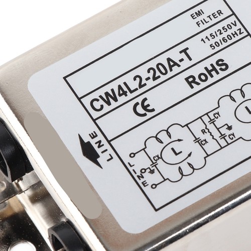 115V/250V 20A 50/60Hz CW4L2‑20A T Power Line EMI Filter Terminal♡ - Picture 4 of 12