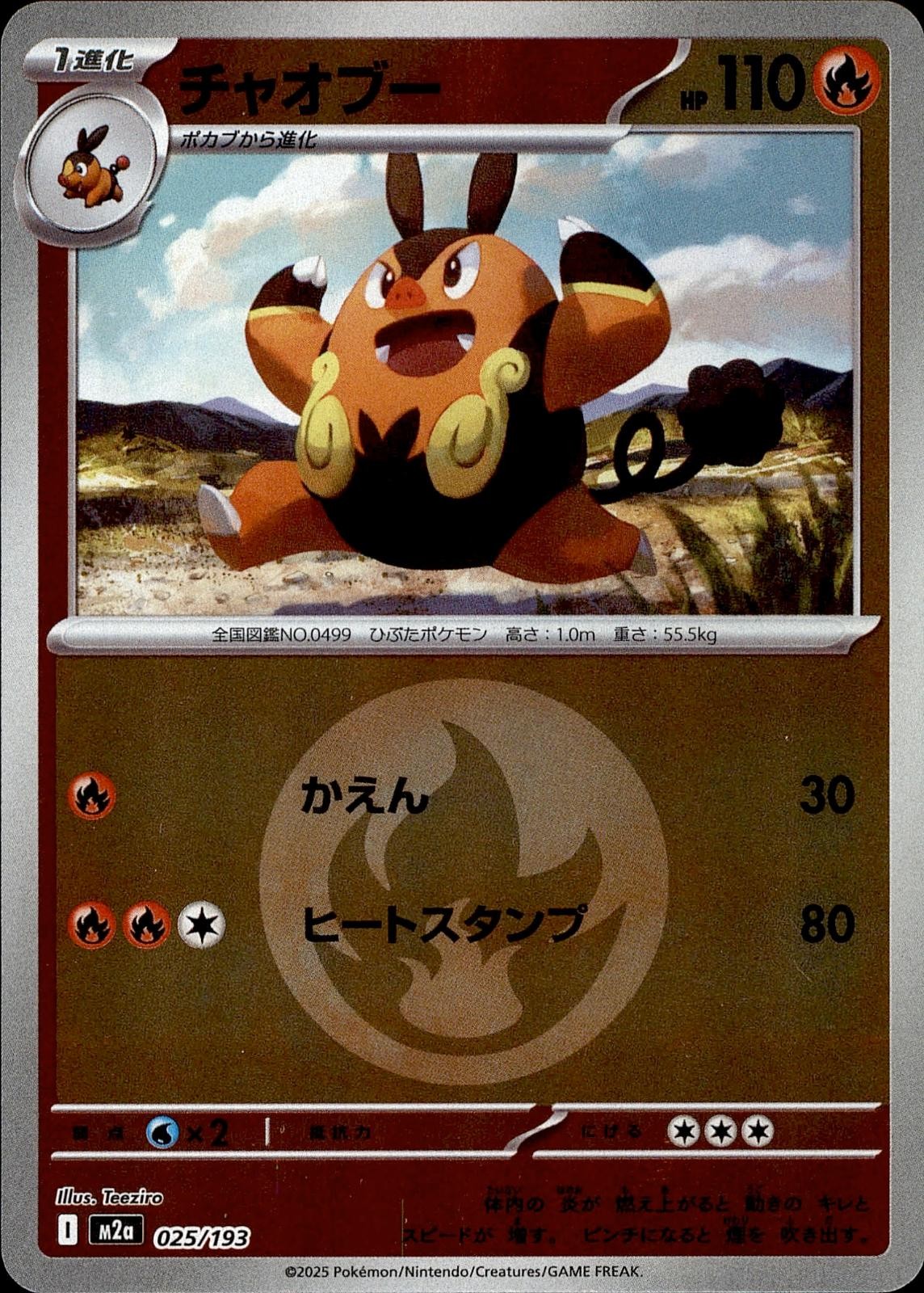 POKEMON PIGNITE (ENERGY SYMBOL PATTERN) 025/193 MEGA DREAM EX JAPANESE HOLO NM