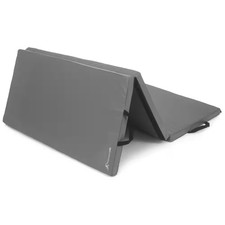 Tri-Fold Folding Thick Exercise Mat Grey 6 Ft. X 4 Ft. X 2 In. Vinyl and Foam Gy