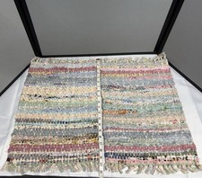 Pair of Safavieh Montauk Cotton Rag Accent Ru...