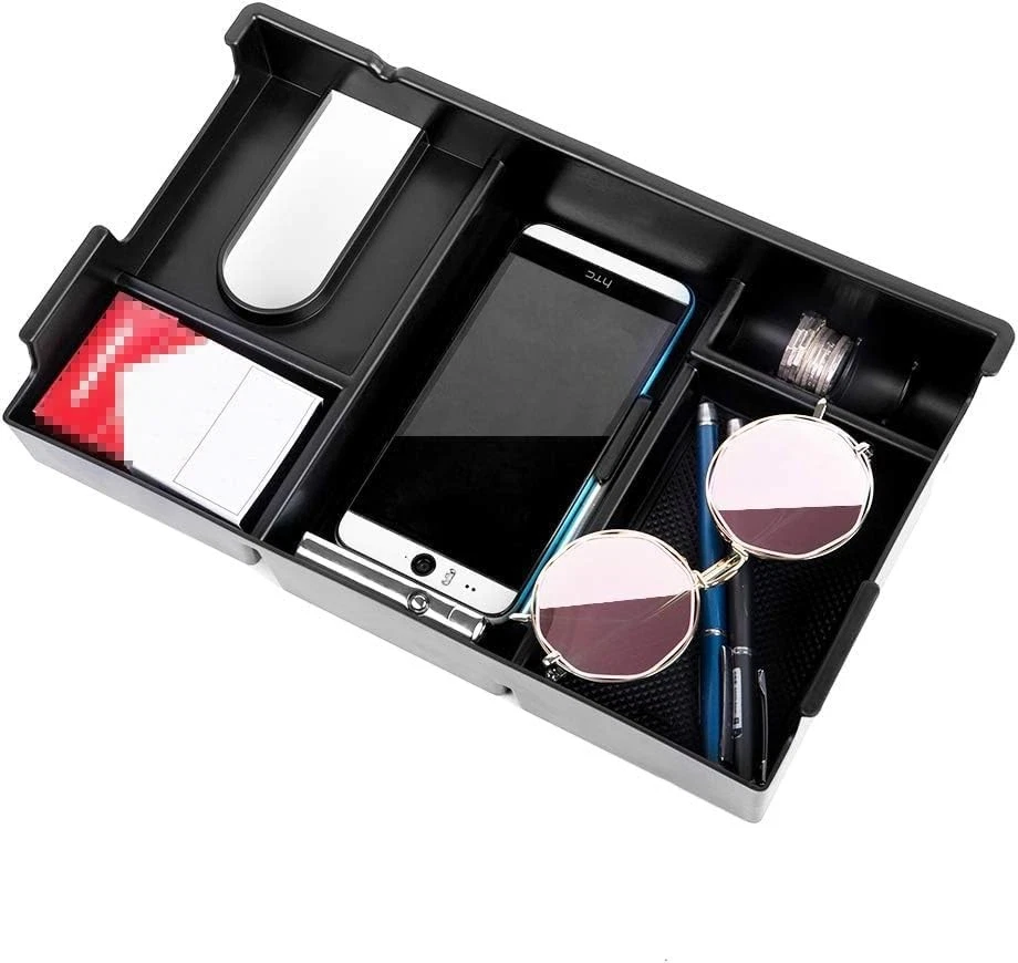 Consola central almacenamiento reposabrazos organizador caja bandeja para Toyota Tundra 2014-2021 Foto 3 de 4