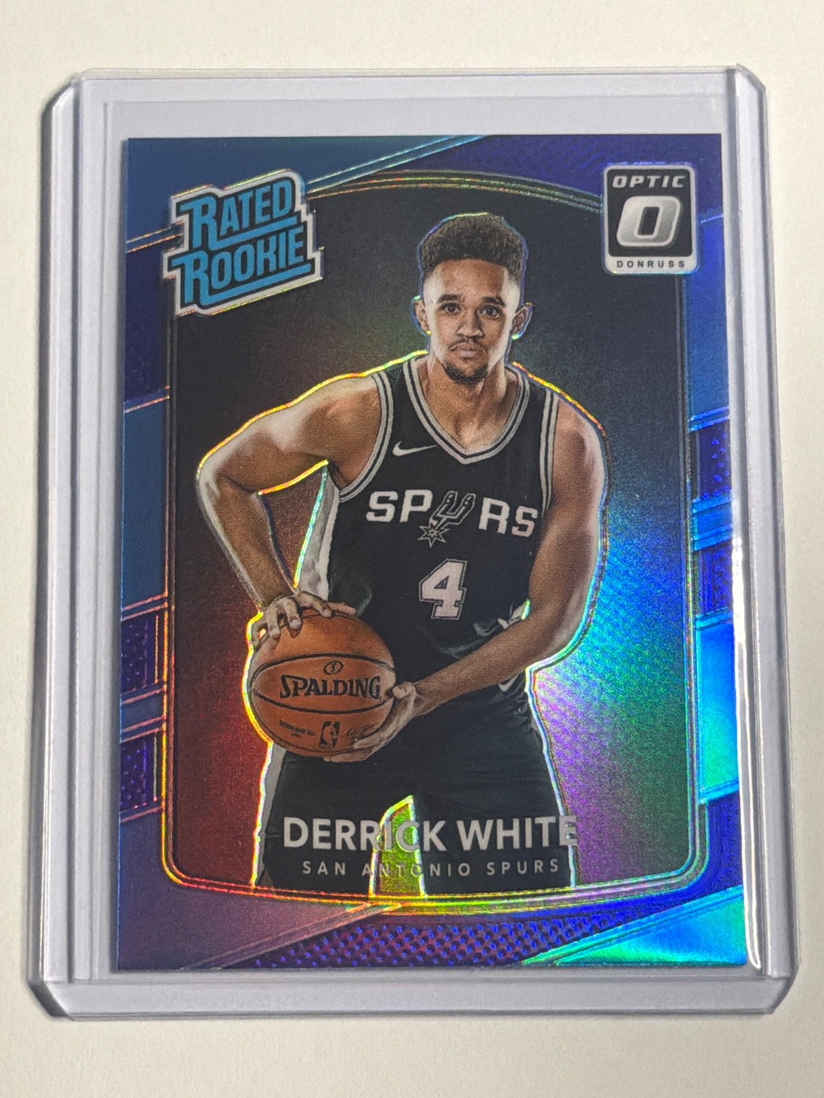 2017-18 Panini Donruss Optic Rated Rookie Purple Prizm Derrick White #172