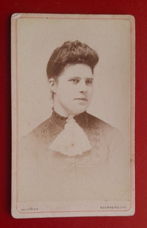 Vaughan Bournemouth CDV Carte de Visite Viktorianische Frau #d