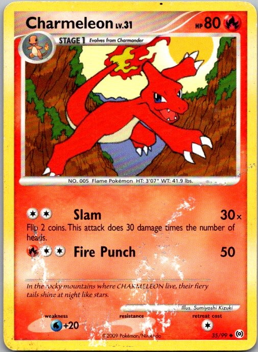 Charmeleon Uncommon Arceus 35/99 DMG