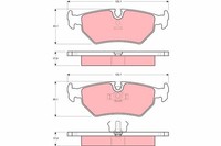 TRW BremsbelÄGe Bremsbelagsatz Hinten FüR Jaguar XJ XK 8 Daimler XJ 40 81