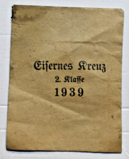 396V.BUSTINA CHE CONTENEVA La CROCE DI FERRO 2^CLASSE WW2