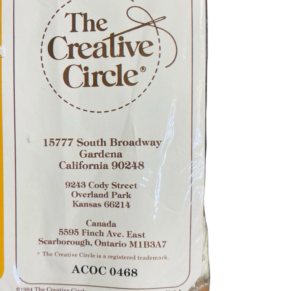 Creative Circle 0468 Romantic Ribbons Monogram Pillow Kit NOS Eugenia Parfinow - Image 3 of 4