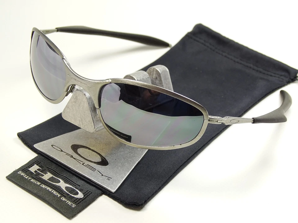 Oakley A Wire Brushed Thick Sonnenbrille Wiretap Square Nanowire Conductor Why C, Foto 2 von 5