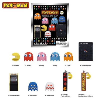 PAC-MAN 3D Figure Blind Bag Retro Arcade Mystery Ghost Desk Decor Gift 1PC New