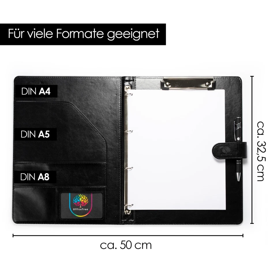 Klemmbrett A4 mit Kugelschreiber + 15 blanco A4 Block Schreibmappe Arbeitsmappe - Bild 2 von 4