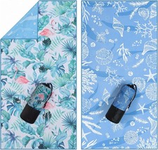 Microfiber Beach Towel Sand Free Quick Dry Highly Absorbent Packable Travel