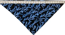 12 PCS LOT BLUE-BLACK TRIANGLE bandana ADJUSTABLE Cotton Scarf Face Cover Mask