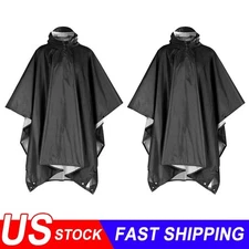 2X Tactical Rain Poncho Army Military Poncho Shelter Waterproof Ripstop Camping