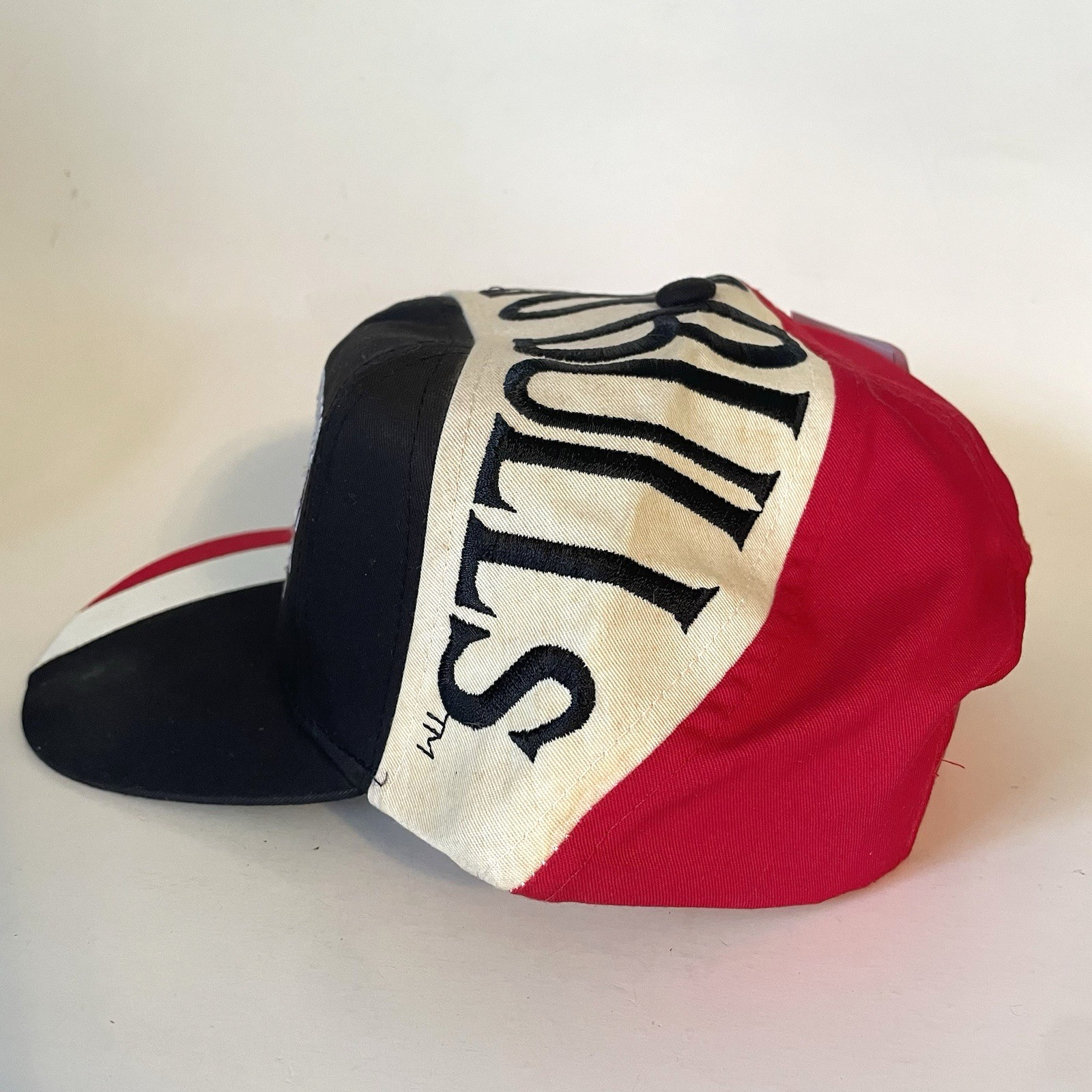 Vtg Chicago Bulls 90s NBA Twins Enterprise Swirl Spellout Snapback Hat w/ Tags