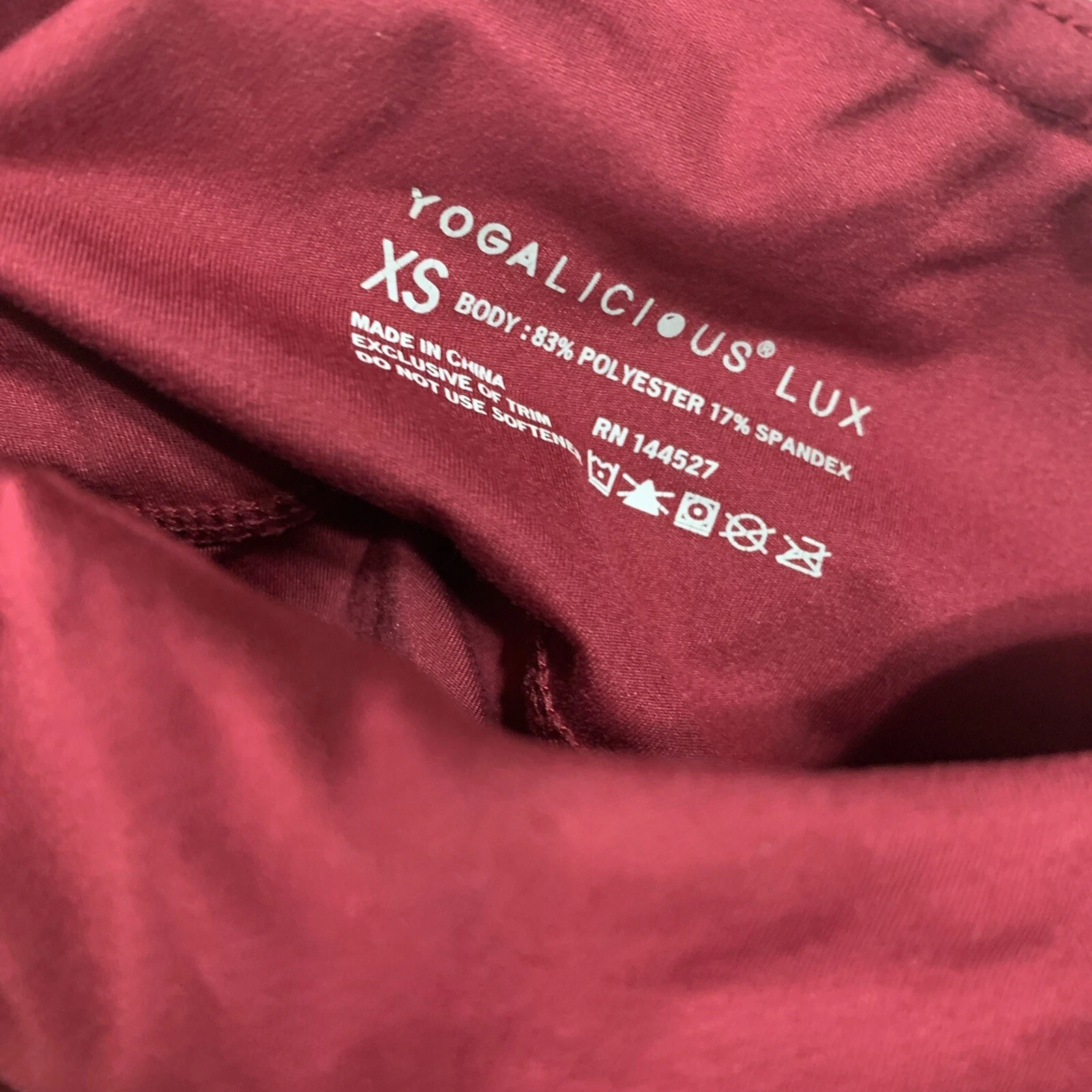 yogalicious lux solid high rise athletic ankle leggings