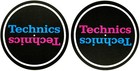 Technics [Pair/Set] Mirror Pink Blue Turntable Slipmat Vinyl Record DJ Slip Mat