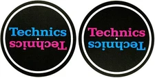 Technics [Pair/Set] Mirror Pink Blue Turntable Slipmat Vinyl Record DJ Slip Mat