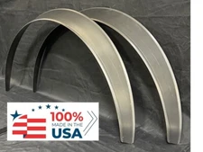 Universal Metal Fender Flares STYLE 1 TALL:  3" Wide, 2-piece set (hand-made)