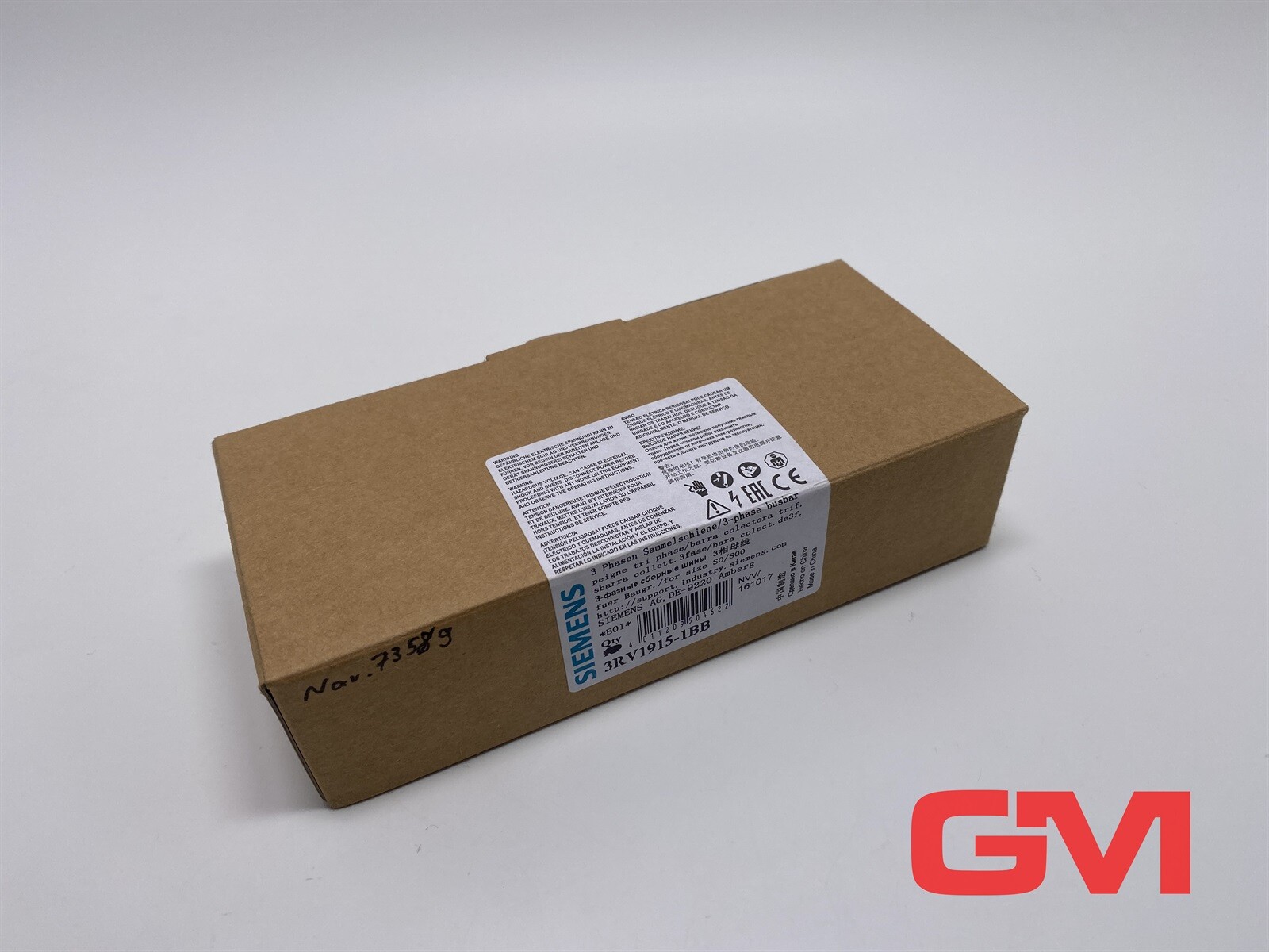 VE 9X Siemens 3-Phase Busbar 3RV1915-1BB Modular 63A 690V 45Mm