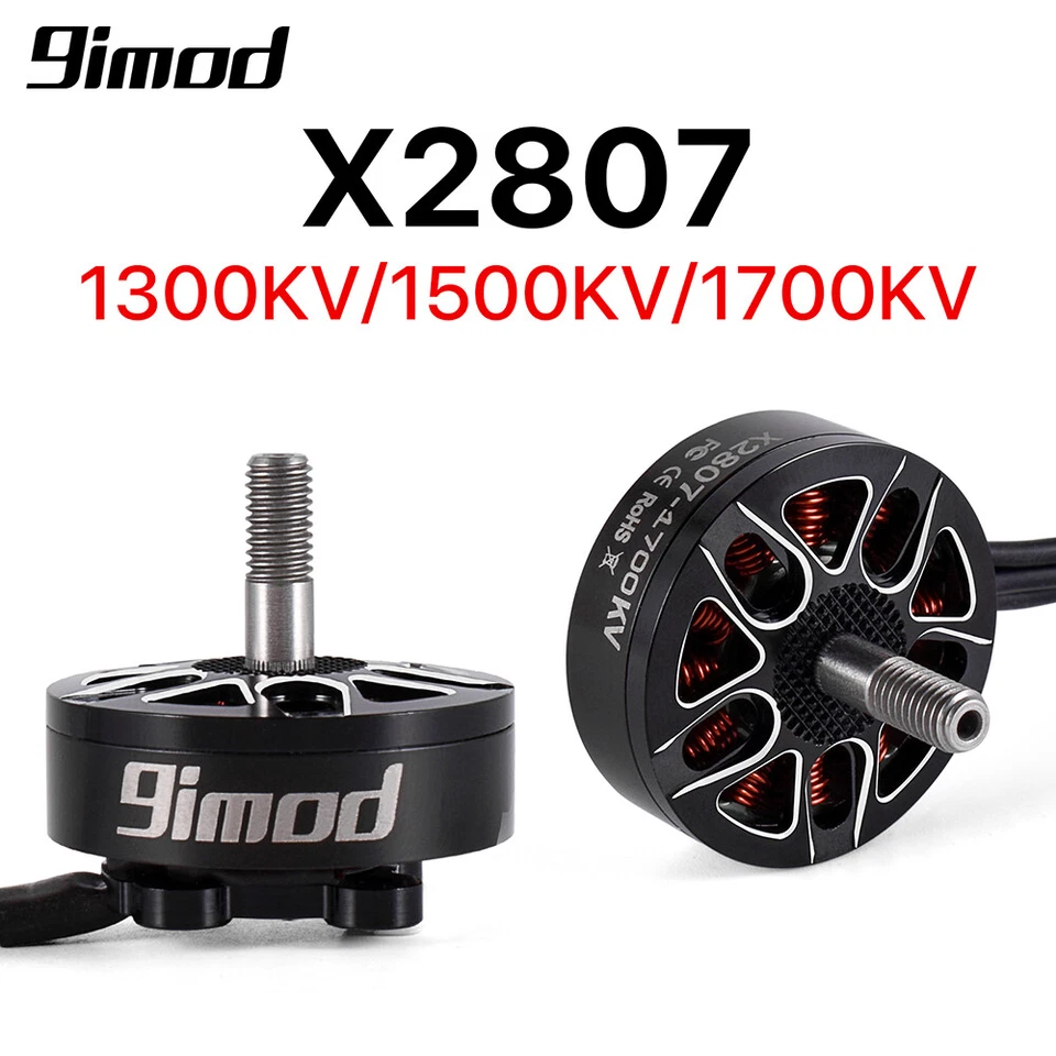 9IMOD X2807 Brushless Motor 1300/1500/1700KV 2-6S 4mm For RC FPV Racing Drone - Image 4 of 4