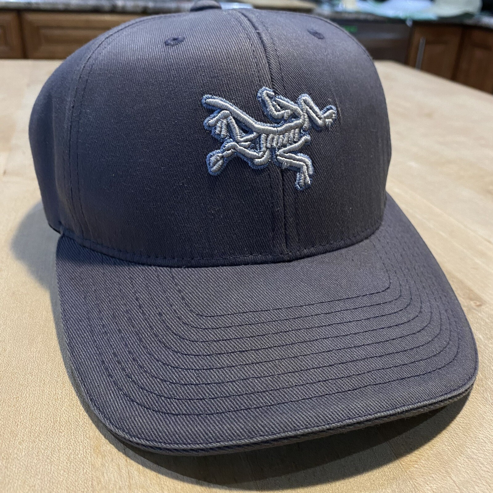 ARC'TERYX Berretto uccellino ricamato Arcteryx quasi ottimo grande XL airone (grigio)