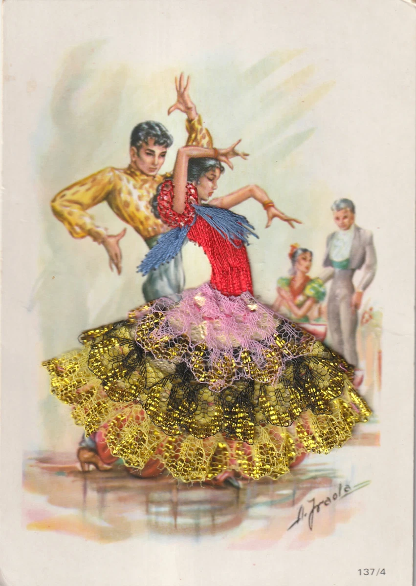 Flamenco dress vintage cheap