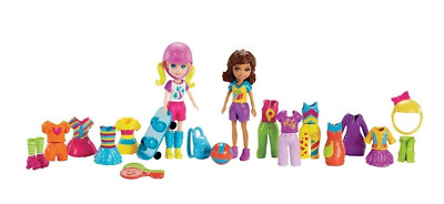 Polly Pocket Sporty Style with Accessories Deportes Divertidos 2 Dolls