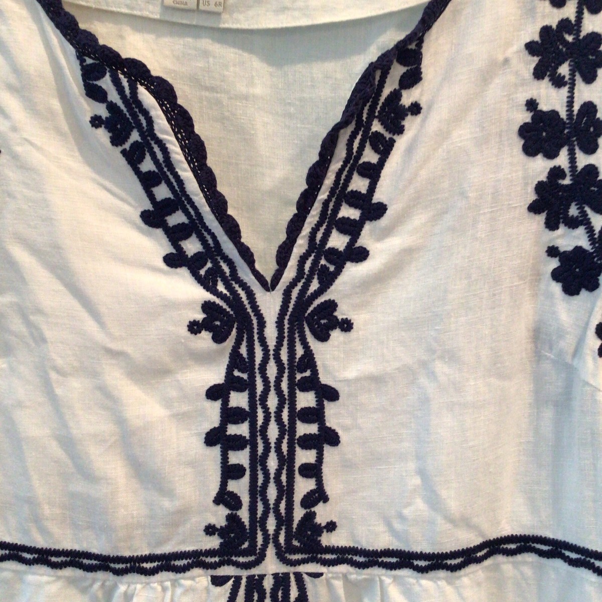 BODEN White Navy Blue SS Bea Embroidered Shift Dress Linen VNeck 6R NWOT | eBay BODEN White Navy Blue SS Bea Embroidered Shift Dress Linen VNeck 6R NWOT | eBay