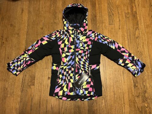 Spyder Zadie Synthetic Down Insulated Jacket Girls Size 12 Multicolor $219 Ski - Picture 1 of 4