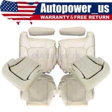 Driver / Passenger Replacement Leather Seat Cover Tan For 2002 Cadillac Escalade