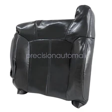 Driver Back Leather Seat Cover For 1999-2002 Chevy Silverado 1500 2500 Dark Gray