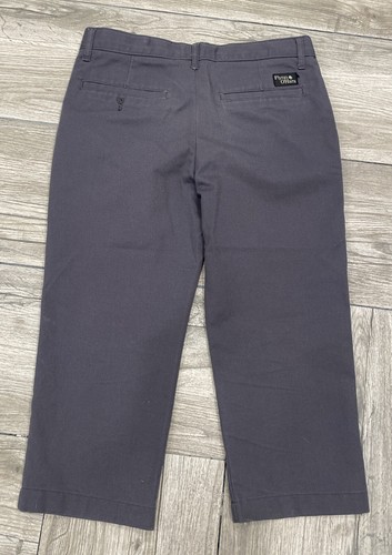 Flynn O'Hara Boys Gray Uniform Chino Pants 10H Size 10 Husky - Picture 4 of 5