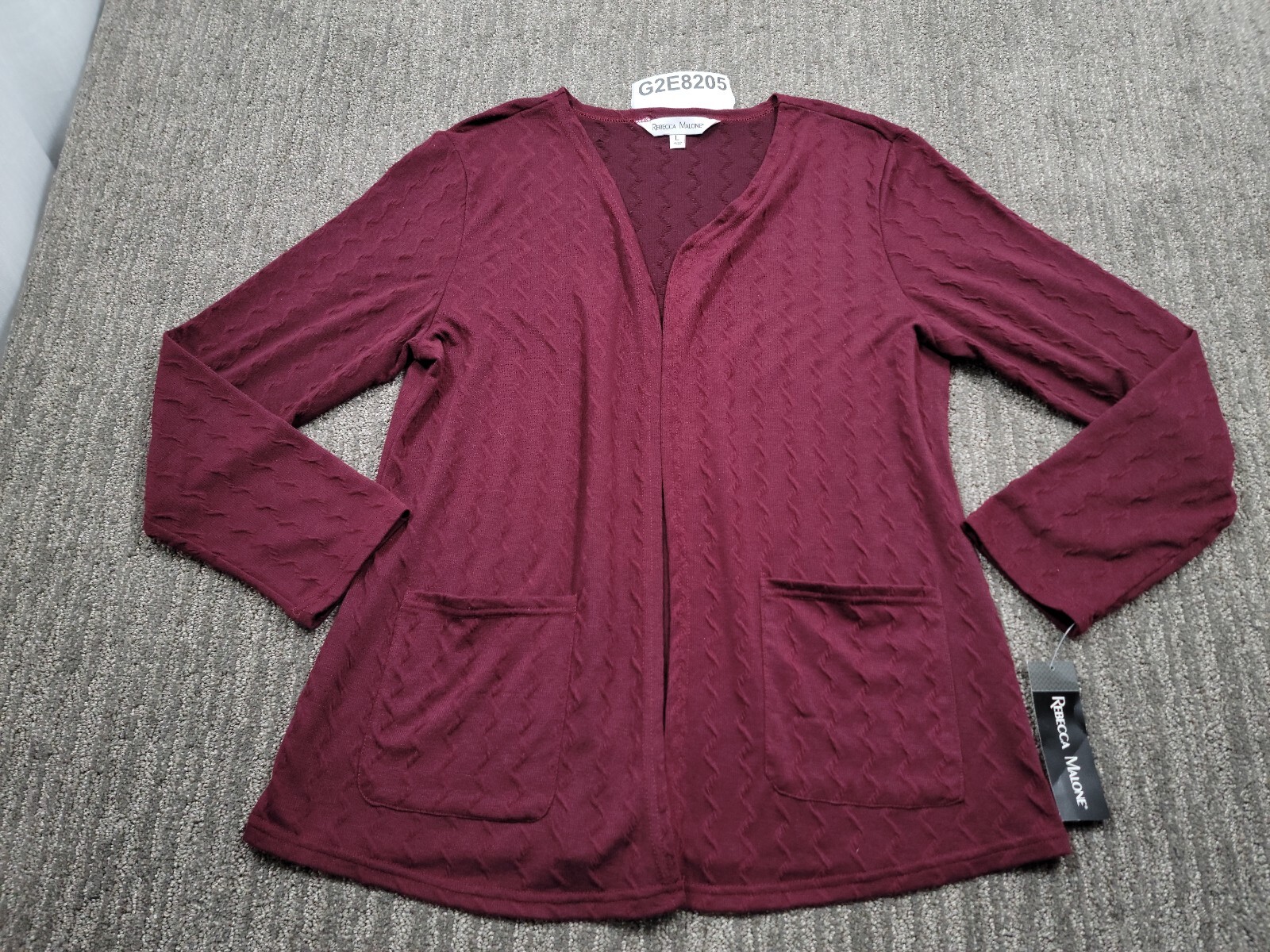 NWT Rebecca Malone Women Cardigan Large 