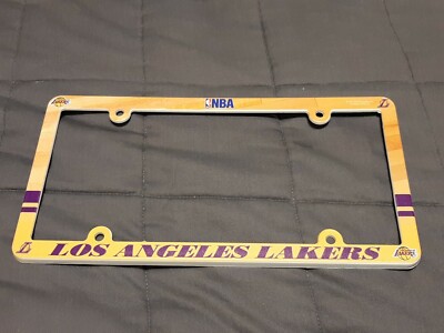 LOS ANGELES LAKERS AUTO LICENSE PLATE FRAME (NOT PERFECT LOOK PICS)