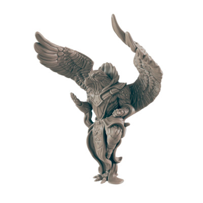 Birdkin Male Monk - Everyday Heroes - Minis - EC3D - - Dungeons & Dragons - RPG 