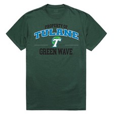 University of Tulane Green Wave NCAA College Graphic Property of Tee T Shirt