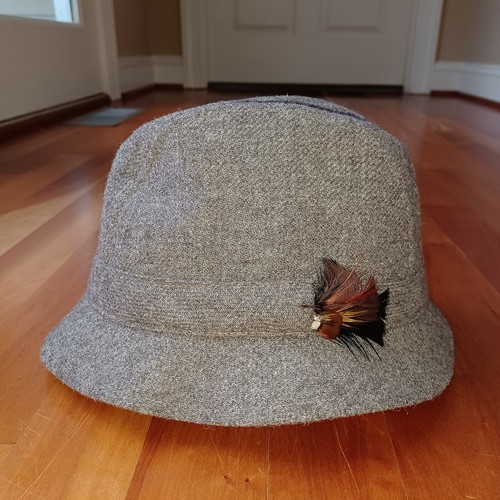 Vintage Tweed Fedora Hat Hatman of Ireland Gerry Mora… Gem