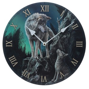 Bilderuhr Spirit Wolf Indianer Mystik Wanduhr Fantasy Wolfe Uhr Natur Ebay