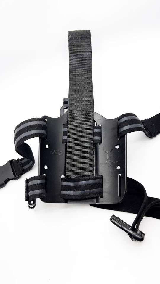 SAFARILAND Beretta 92 96 Leg Holster BLACK Double Strap 6004-73 M9 - Image 3 of 4