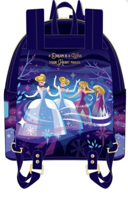 Loungefly Disney Cinderella Castle Series Mini Backpack Loungefly Disney Cinderella Night Castle Mini Back Pack  main image 3