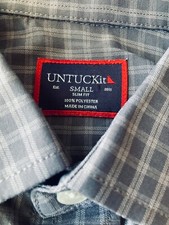 UNTUCKit Performance men's Timbre shirt Small Slim Fit