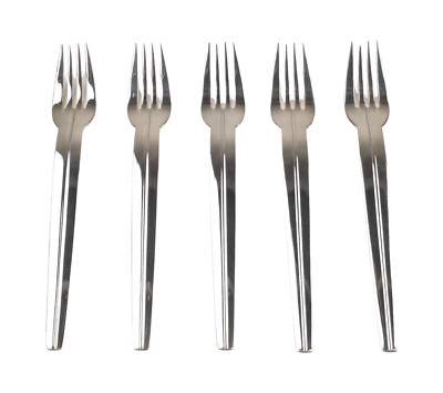 5x Desert Gabel 18,5cm WMF Besteck Maxim's de Paris Rue Royale 90erSilberauflage