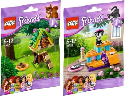 LEGO Friends: Squirrel's Playground(41017), Cat's Playground(41018) COMBO - Used