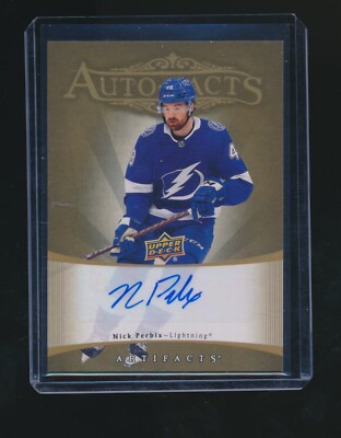 NICK PERBIX 2023-24 UPPER DECK ARTIFACTS RETRO AUTOFACTS AUTO #RAF-PE