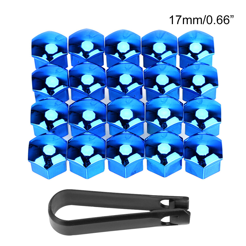 20Pcs 17/19/21mm Car Wheel Lug Nut Dust Cover Tyre Bolt Hub Screw Cap